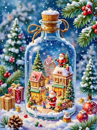 Axquilon Christmas Diamond Art Kits for Adults 12x16 inch