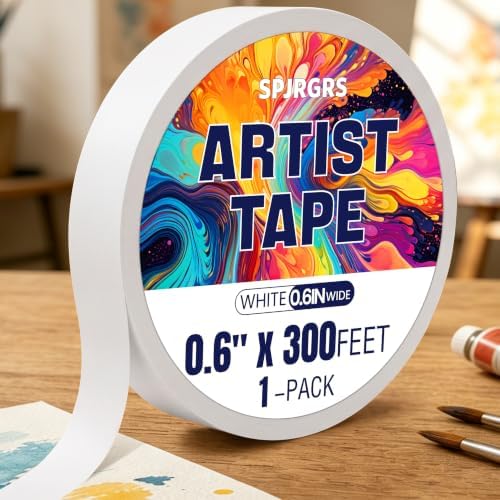 Artist Tape for Watercolor Paper, 0.6inch Wide 300Ft Long