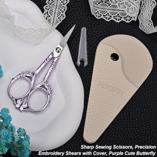 Small Precision Detail Scissors with Cover, Sharp Tip All Purpose