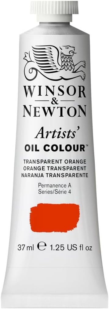 Winsor & Newton Artists' Oil Paint, 37ml Tube, Transparent Orange
