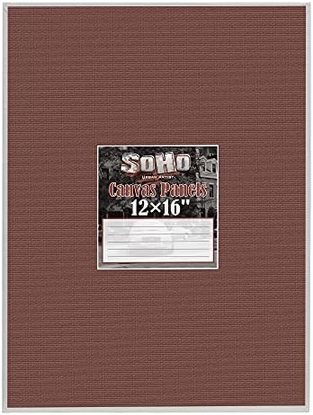 SoHo Artist Cotton Canvas All Media Panels - 4x6-3 Pack of Double Primed Cotton Acid-Free Panels Bonded Canvases for Paintings, Artwork and More