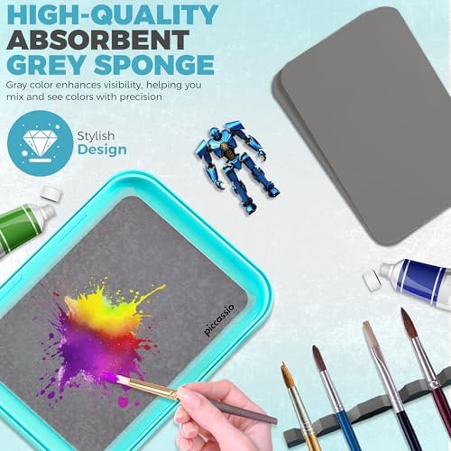 Stay Wet Palette for Acrylic Painting, Easy to Clean, Sturdy and Durable, Ideal for Painting Miniatures, Warhammer Painters, Students, Beginners, and Hobbyists