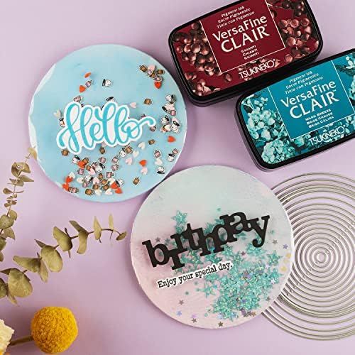 64Pieces/4Sets Frame Dies for Card Making Retro Round, Rectangle Frame Metal Cutting Dies for DIY Scrapbooking Paper Crafting Arts Crafts Die Cuts Stencil Template