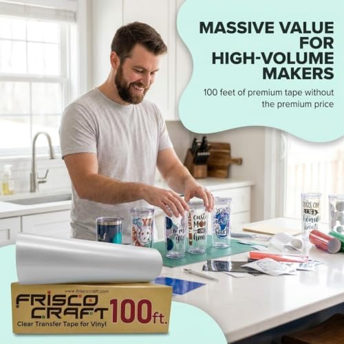 Frisco Craft C-370 Clear Transfer Tape for Vinyl 24" x 100 Feet