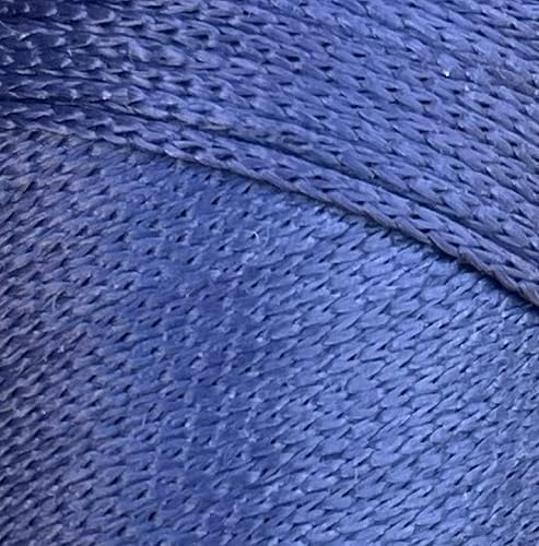 Polyester Macrame Cord 2mm x 251 Yards, 100% Polypropylene Premium Macrame Rope, Colorful Yarn Crochet Macrame Bag Craft for Wall Hangers, Bags, Bottom Plates, Carpets (Navy Blue, 1 Skein)