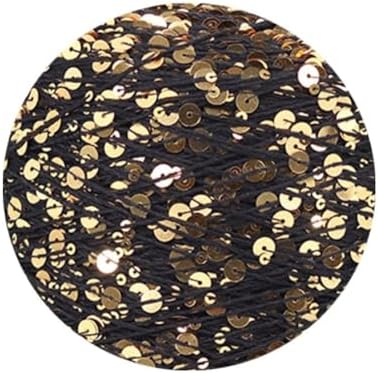 ECYC Ltd 153 Yards Cotton Sequin Yarn, Sparkle Sequin Thread for Knitting & Crocheting, DIY Craft Projects