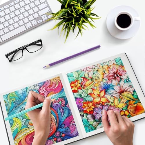 Mixed Media Art Sketchbook, 8 x 8 inches, 100 Sheets/200 Pages 125 GSM Acid-Free Beige Drawing Papers,Large Hardcover Art Journal Sketchbook for All Artists.Black