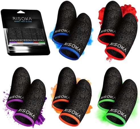 10 Pieces Gaming Finger Sleeves - Perfect Touchscreen Glide