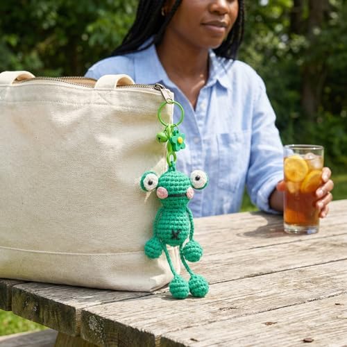 minimal beee Frog Crochet Kit for Beginners, Easy Yarn Video Tutorial
