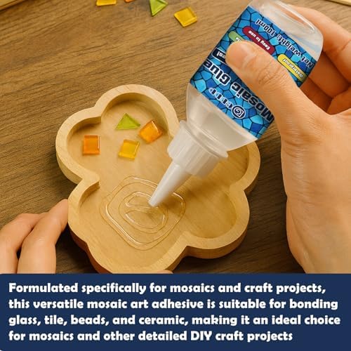 100ml Clear Mosaic Tile Glue, Waterproof & Moisture Proof Fast Drying