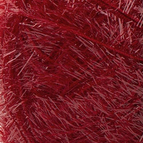 Red Heart Scrubby Sparkle Yarn, Strawberry