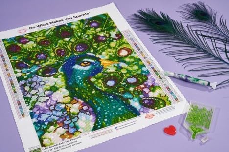 DIAMOND ART CLUB Mr. Peacock Diamond Art Kits for Adults