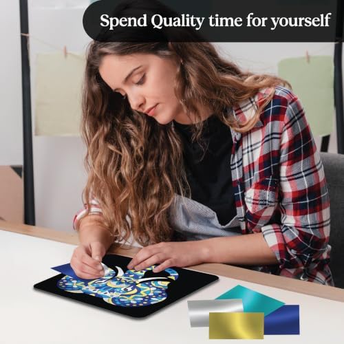 Unwynd Foil/Paint by Number Animals Art & Craft Kit,Fun Adults, Women,Teens