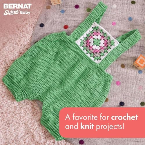 Bernat Softee Baby Yarn for Crocheting Soft, Soft Peach, 3-Pack