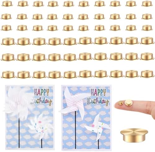 60 Pcs Mini Metal Rotating Bearings for DIY Handmade Crafts Paper Cards Scrapbooking, 360°Rotation Smooth Spin Mechanism Spinner for Jewelry Making Nail Decor Crafts Project Tools (8x10x3mm&5x7x2.5mm)