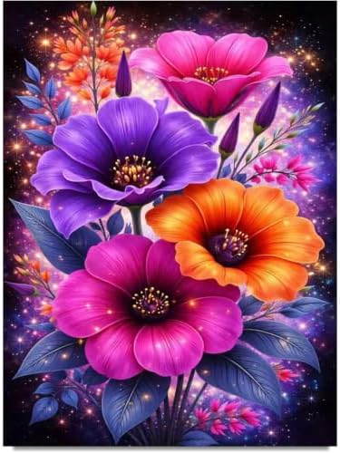 Diamond Art Kits for Adults-Flower Diamond Painting Kits for Adults