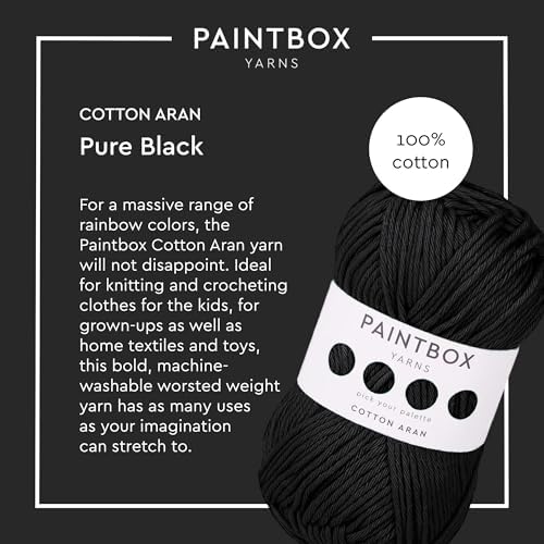 Paintbox Yarns 100% Cotton Aran Yarn 1.76oz / 50g, 93yds / 85m
