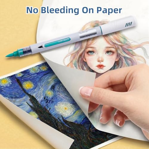 Acrylic Paint Markers with Flexible brush tip, 60 colors Acrylic Paint Pens