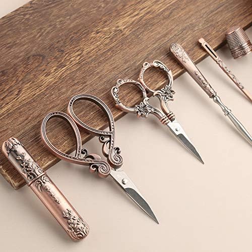 Kogyxe Embroidery Scissors Kits Include 2 Pairs Vintage Scissors