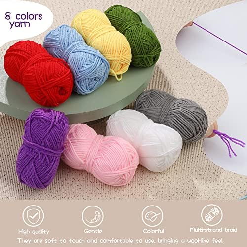 LOKUNN Crochet Kit for Beginners 102 PCS Beginner Crochet Kit for Adults
