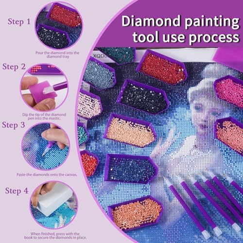 LYMUSUMI 42PCS 5D Diamond Art Painting Tools and Accessories Kits