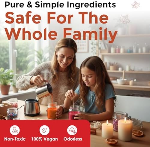 Fall Candle Dye Chips, Soy & Paraffin Candle Making, 5 Autumn Colors