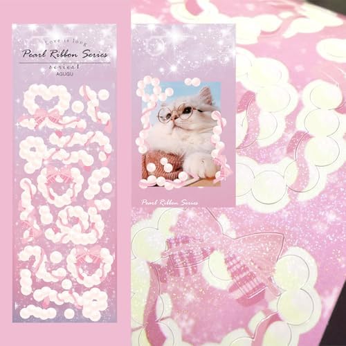 25 Sheets Cute Laser Deco Stickers Set, Decor Kpop Stickers. for Photocards, Headphones, Water Bottle, Phones, laptops, Planner