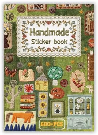 Japanese Embroidered Sticker Book Animal and Plant Theme