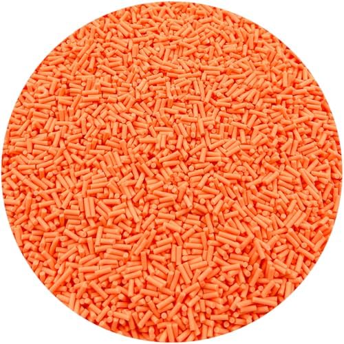 150g Fake Sprinkles Resin Sprinkles Clay Sprinkles Fake Candy Sprinkles Polymer Sprinkles Polymer Clay Slices for Resin Nail Slime Scrapbook DIY Art Crafts Making(239-orange)