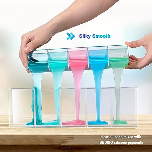 BBDINO Super Elastic Silicone Mold Making Kit 8A Clear 4.4 Lbs