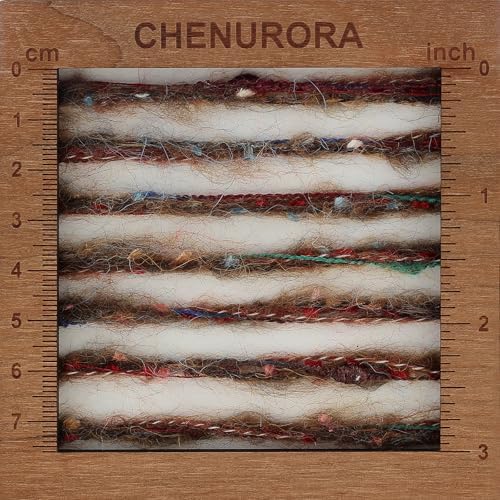 Artisanal Yarn Collection Multifiber Fancy Yarn for Knitting Crocheting Crafts DIY, Set of 3 Rolls(096 Warm Brown Weave of Color)