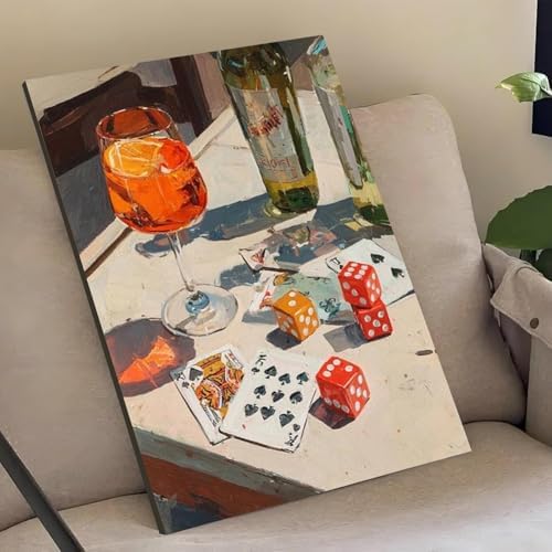 Cocktail Dice Poker Diamond Art Kits for Adults Diamond Painting Kits