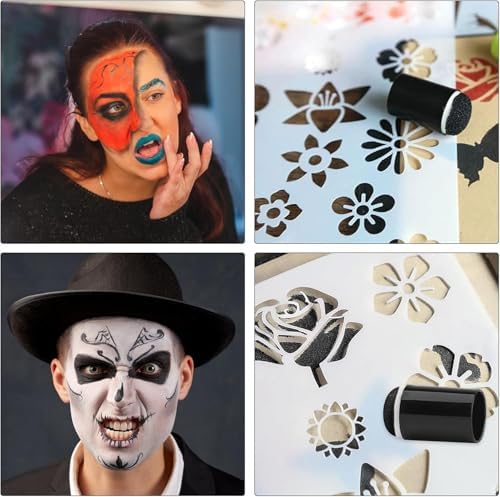 Finger Sponges Daubers, 20 Pcs Finger Painting Sponge Craft Drawing, Fingers Face Paint Sponges Painting Craft Set, Crafts Fingers Sponge Daubers Drawing Project for Art Ink Card Making