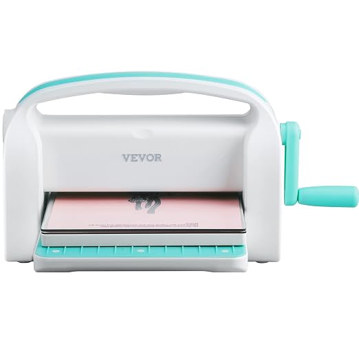 VEVOR Die Cutting and Embossing Machine, 9-Inch (A4) Opening Size, Manual Scrapbooking Machine Starter Kit, Foldable Complete Set with Embossing Folder, Plate, for Cardmaking, Scrapbooking, DIY Crafts