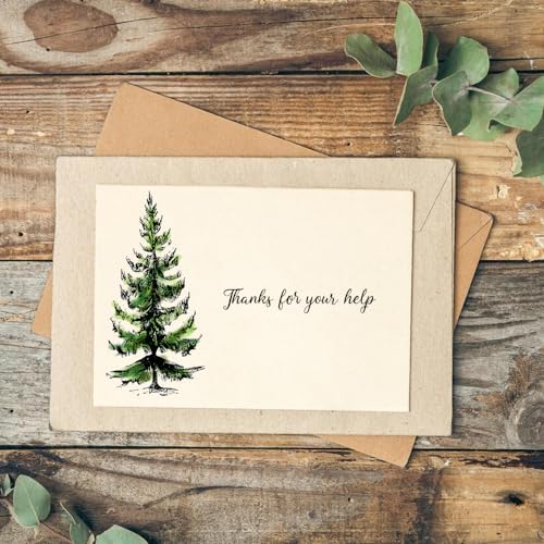 Large Trees Clear Stamps for Card Making, Forest Woods Background Clear Rubber Stamps Grove Pine Trees Background Transparent Rubber Seal Stamps for DIY Photo Scrapbooking Card Album Crafting Supplies