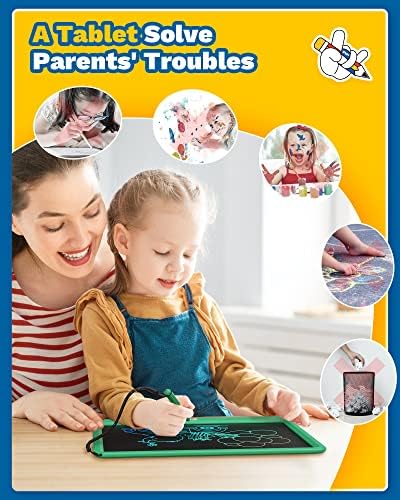 TEKFUN 16" LCD Writing Tablet for Kids Learning, Large Writing Pad for Homework, Practice & Homeschool, Calm Screen-Free Note Board for Focus, Study & Daily Use (Green)