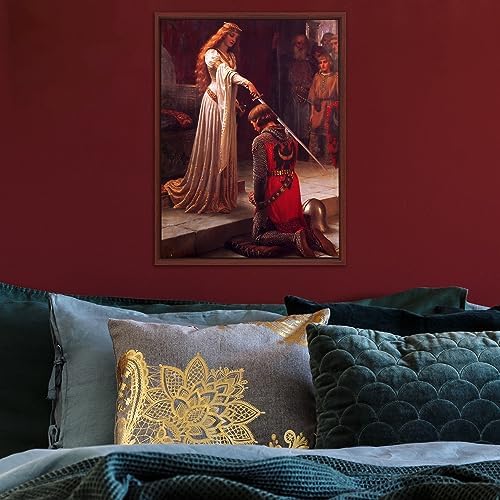 Pixy Canvas Floater Frame 10x20 for 3/4 (0.75) inch Deep Canvas Paintings/Canvas Prints/Wood Canvas Panels/Wall Art/Wall Decor/Home Decor/Artwork (Red Cherry, 10 x 20 inch, Portrait)