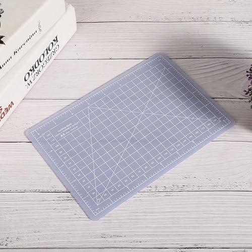 Self Healing Cutting Mat, Translucent Cutting Mat, Non Slip Gridded Cutting Board for Writing, Drawing, Paper Carving (A5-translucent cutting board)