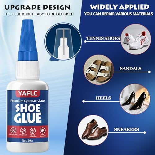 Shoe Glue Sole Repair, Super Glue for Shoes Heavy Duty 40g