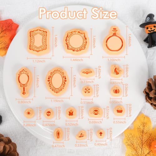 Puocaon Halloween Frame Polymer Clay Cutters for Jewelry Earring Making