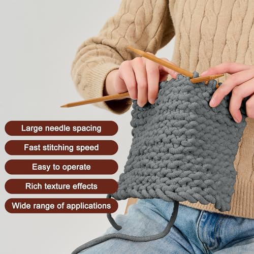 Dark Grey Chunky Chenille Yarn, #6 Super Bulky, 3.5 oz/72 Yards