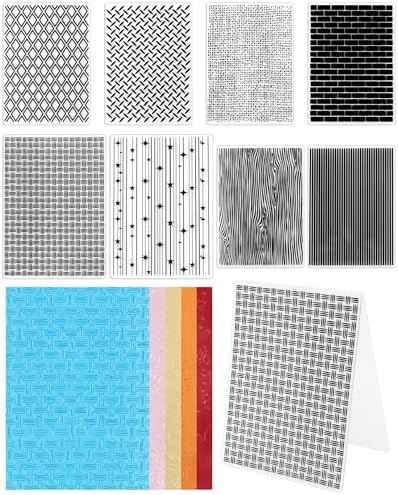 FIVEIZERO 8 Pcs Vintage Embossing Folders for Embossing Machine, 5.8 x 4.1 Inch Paper Card Embossing Templates, Antique Lace & Damask Pattern for Card Making, Scrapbook, Photo Album & DIY Crafts