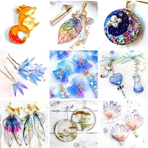 Crystal Clear Hard UV Resin Upgraded Formula Ultraviolet Fast Curing for Jewelry Making Craft Decoration, Hard Transparent Glue Solar Cure Sunlight Activated Resin (500g)