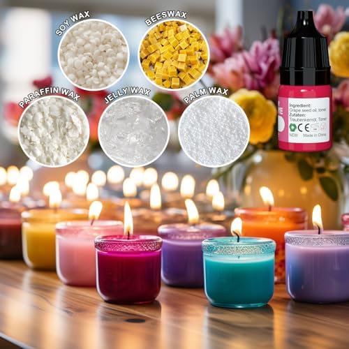 HOMY ARTY Candle Dye - 32 Colors Candle Wax Dyes