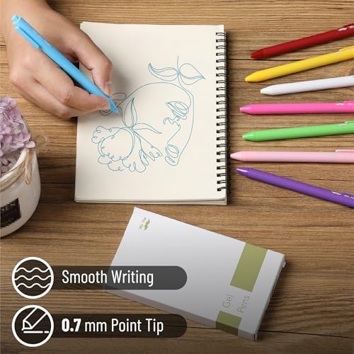 Mr. Pen- Retractable Gel Pens, 8 Pack, Unique Vintage Color Ink