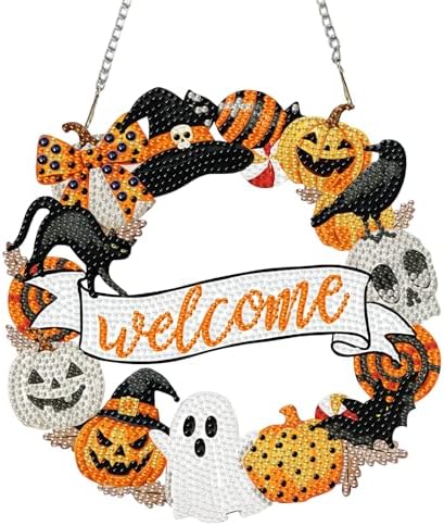 Halloween Hanging Diamond Art Kits for Adult Diamond Painting Kit Pendant