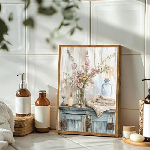 Bathroom Flower Diamond Art Kits for Adults Diamond Painting 12x16 Inch