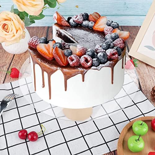 Enoin 9pcs 5 Inch Round Clear Acrylic/Plexiglass Sheet Disc Circle Plastic Sheet 0.080" Thick, Plastic Sheet Transparent Board Panel for Glass, DIY Project, Picture Frame,Paintings, Art Craft