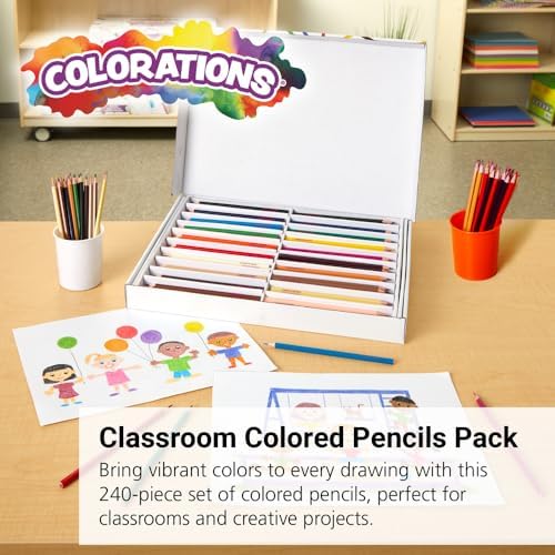 Colorations Classroom Pack Colored Pencils, Set of 240