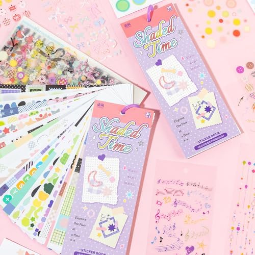 PRSTINCOL Cute Sticker Book, Dark Purple